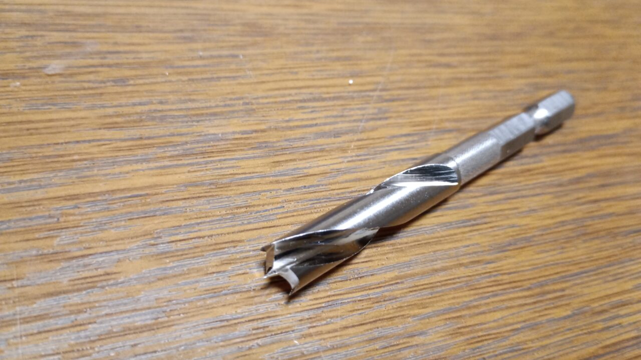 刃先から写した STAR-M（スターエム） No. 601-080 竹用ドリル 8.0mm 