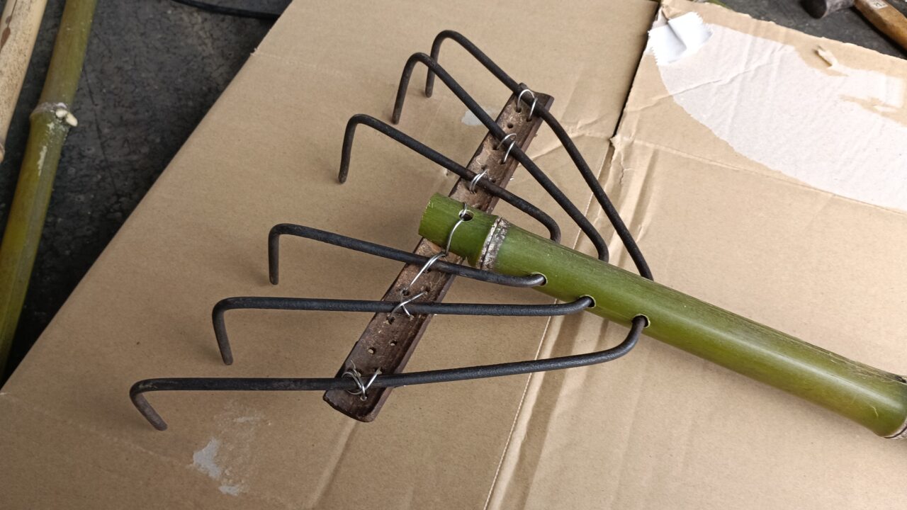 修繕完了後の熊手