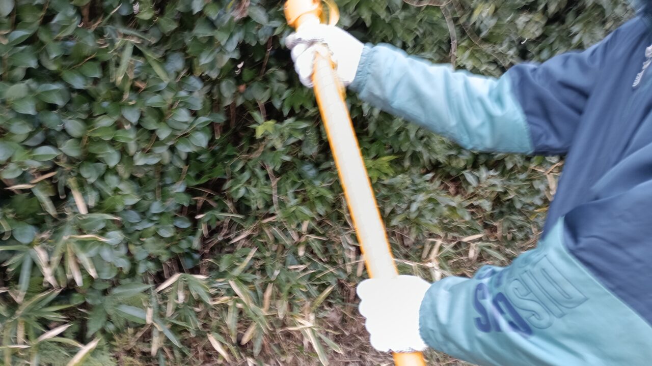 ロングボーイを使った作業風景