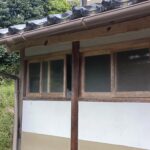 うちの外便所を庭から写したところ