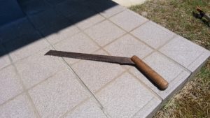 僕が所有する剪定鋸（あと２本あります）