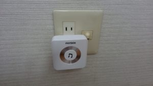 我が家の2階のワイヤレスチャイム(受信機)