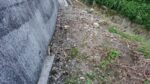 農業用水路に流れ込んだ土砂