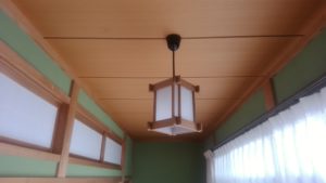 行灯風の和風ペンダントライト