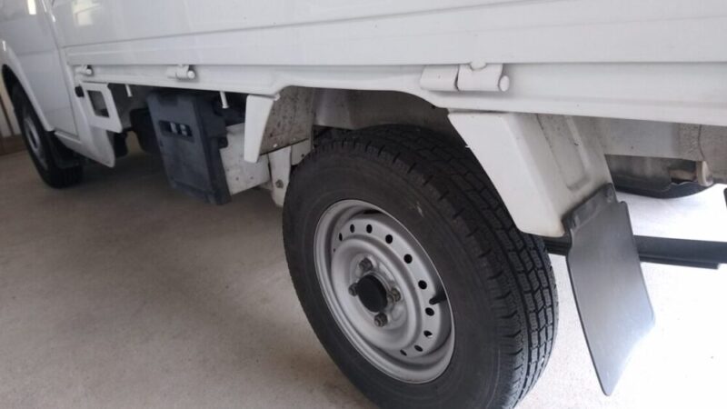 側面から写したスズキキャリイの