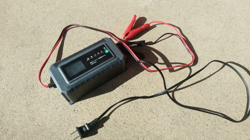 地べたに置いた本機